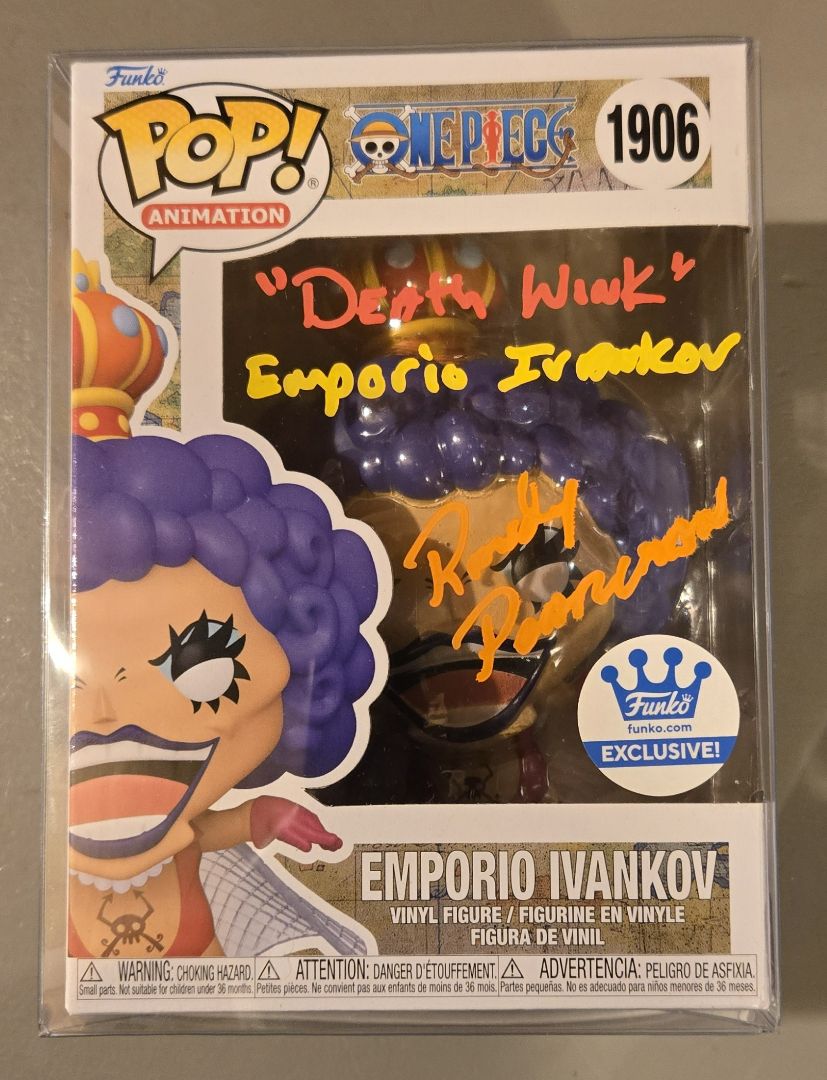 Emporio Ivankov Funko Pop signed by Randy Pearlman