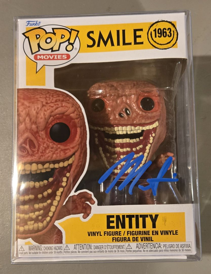 Entity Funko Pop signed by Marti Matulis