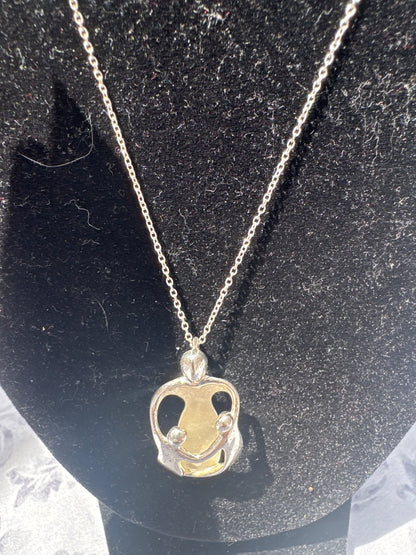 C. Pollack Mother and children necklace 925