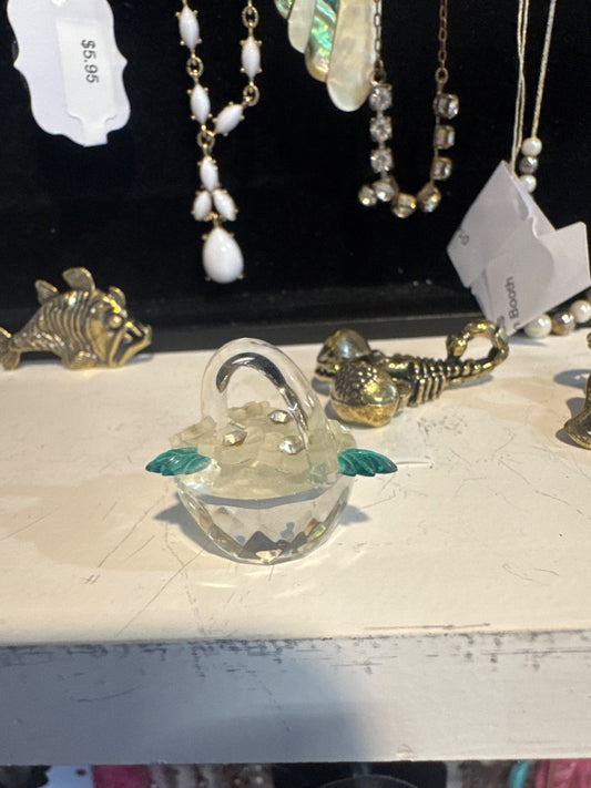 Floral Crystal Basket