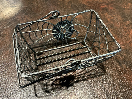 Pewter Tiny web basket