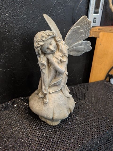 Fairy on mushroom figure