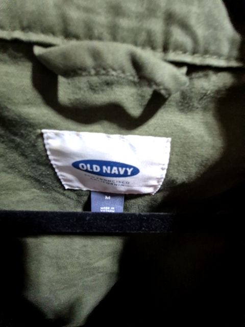 Olive Old Navy Military Style Jacket, M