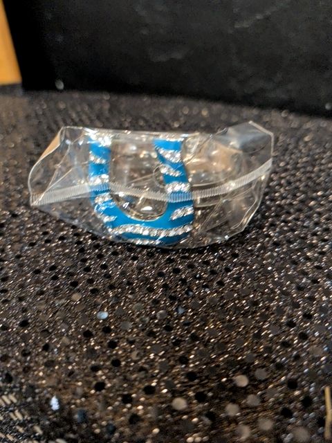 Blue Horseshoe Bracelet