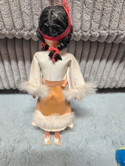 Native America Doll w/Baby, 11.5"