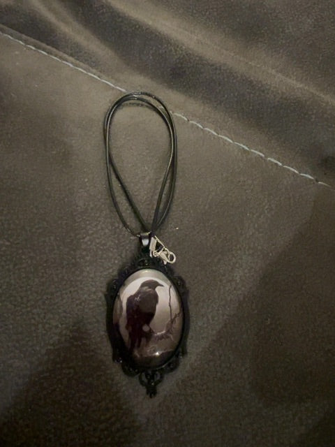 Raven necklace