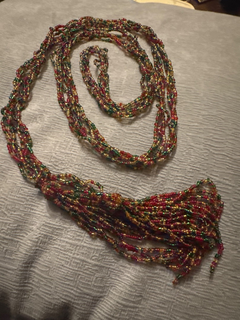Beaded Tassel Necklace