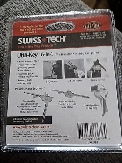Red pkg (Silver Utili-key) Swiss Tech Swiss Tech Utili-key