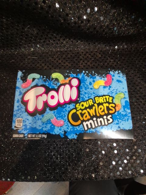 Trolli Sour Brite Crawlers Minis Theater Box 3.5 oz