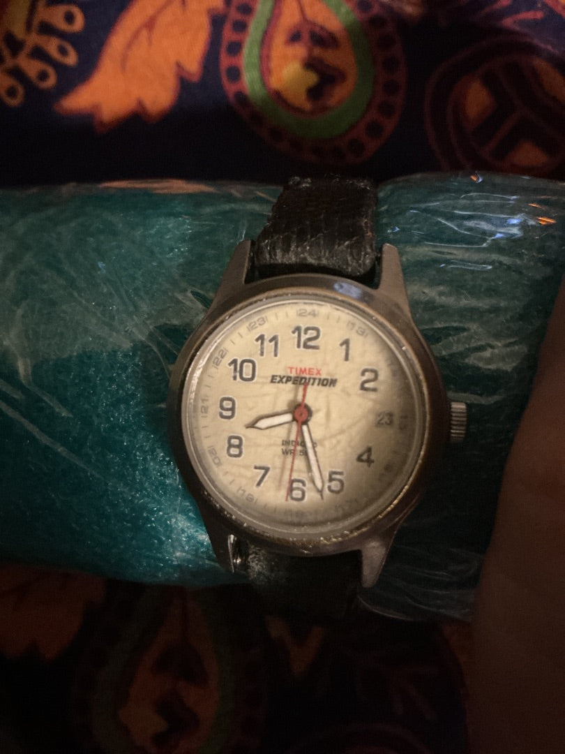 Black band Timex Indiglo Watch