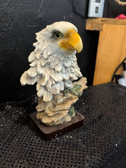 Eagle bust head figure