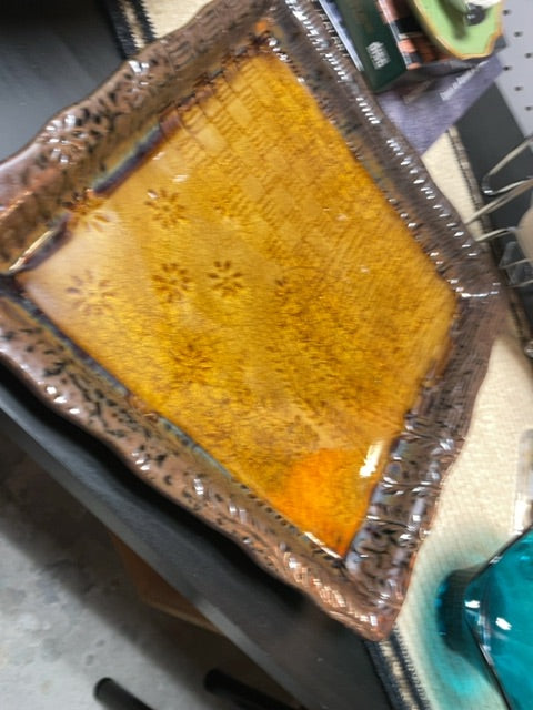 Brown  Candle tray