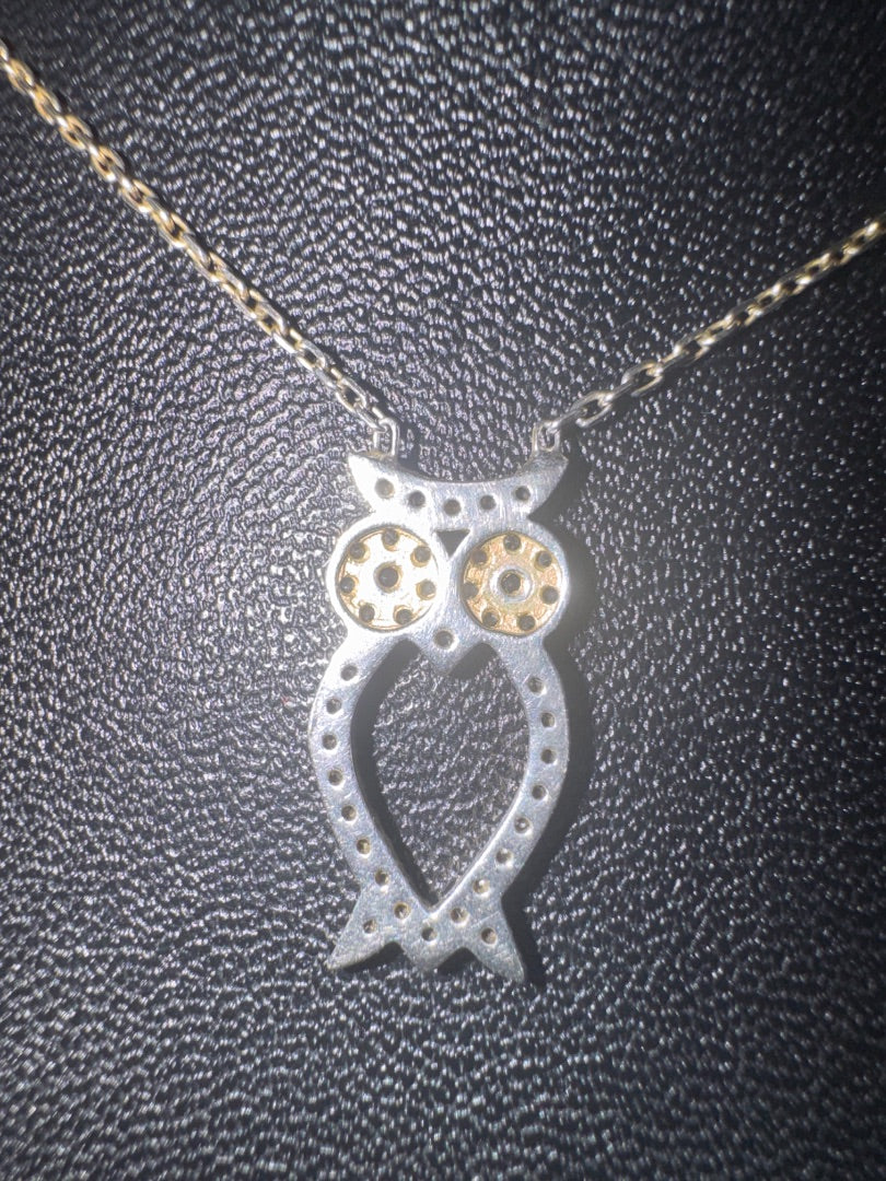 Owl necklace 925