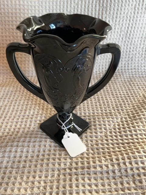 Black L.E.Smith L.E. Smith Black Amethyst Loving Cup, 7.25”