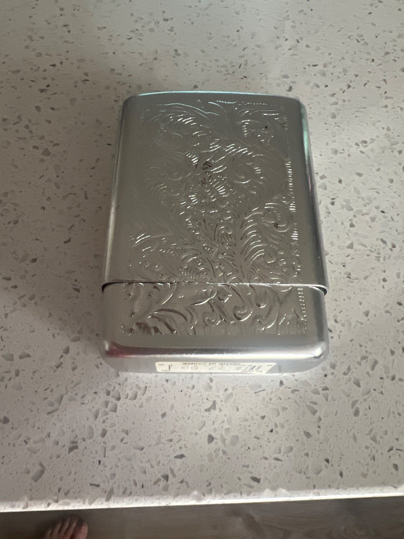 Vintage silver plated cigarette case