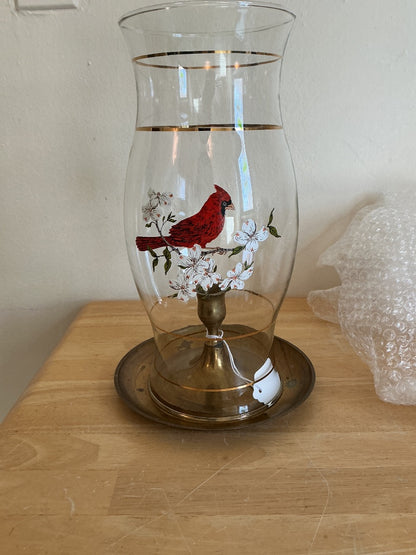 Multi Unknown Cardinal Hurricane Candle, 12”