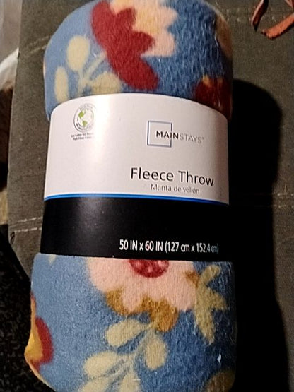 Main Stay Fleece Throw Blanket, 50 in X 60 in