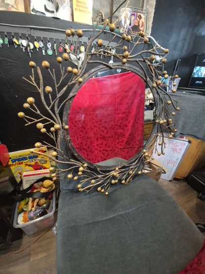 Faux Bois Wall Mirror