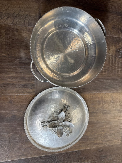 Flower Design Aluminum Pot