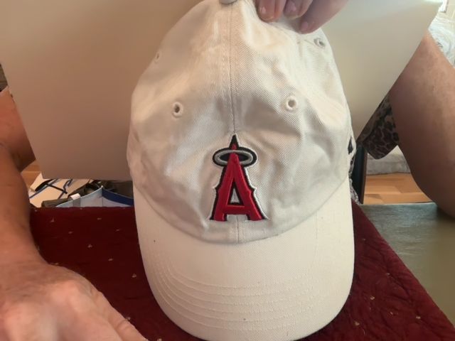 White 47 Brand Womens Anaheim Angels Cap, adjustable