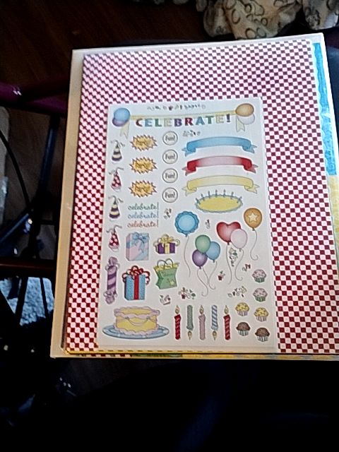 Cream W/ Gold Trim  Scrapbook Starter Kit