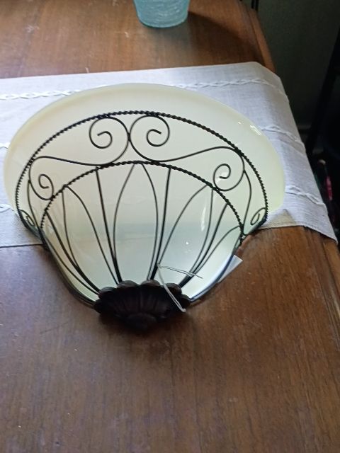 Wall sconce, metal, plastic