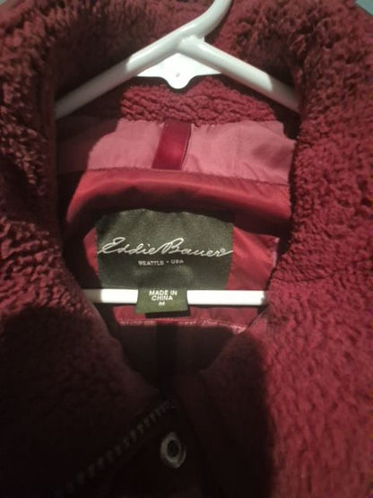 Red Eddie Bauer Puffer Vest Size M