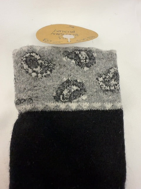 Black/Grey  Socks