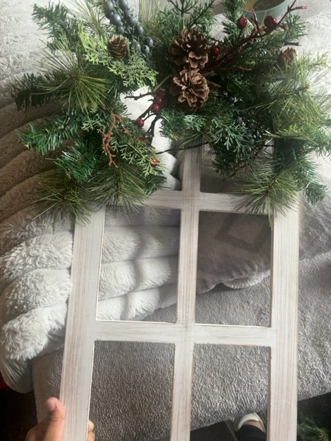 Light up x-mas faux window