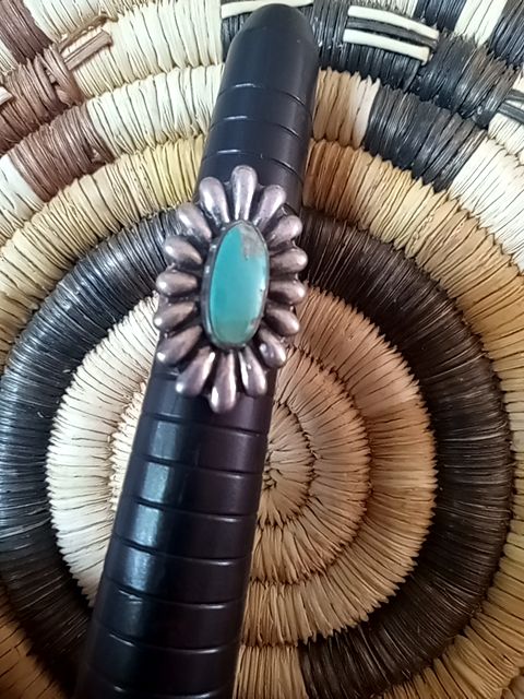 Sterling silver, turquoise Vintage Ring, Adjustable