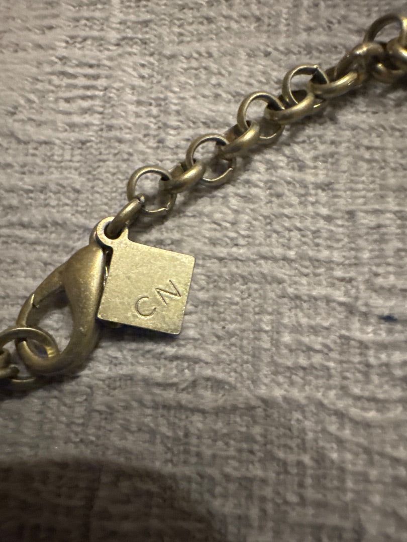 Teal&Silver Tasseled Necklace