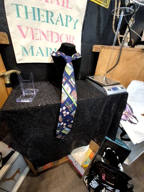 Blue Coors Field Stadium Neck Tie