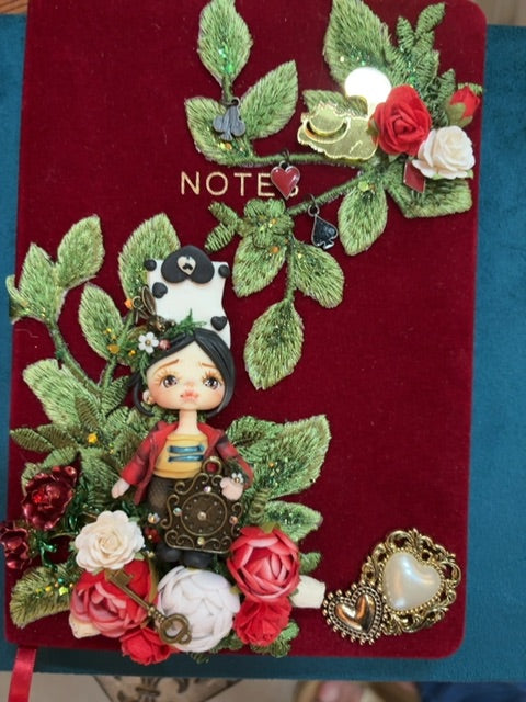 Red  Deck of cards Notebook