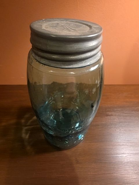 Antique Mason Jar with Porcelain lid
