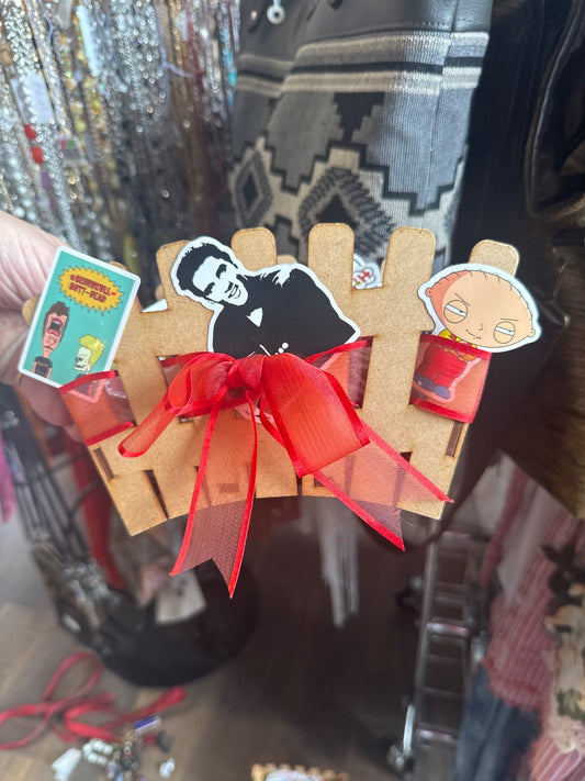 Assorted stickers in store