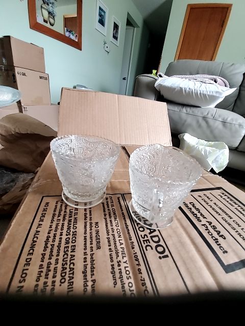 Duncan miller open sugar and creamer set