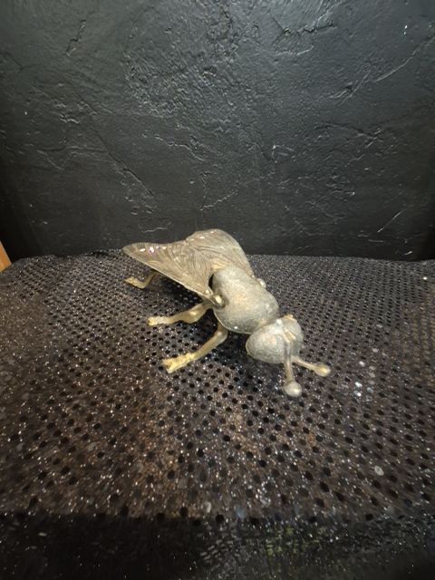 Vintage Brass Fly Ashtray, 7.5