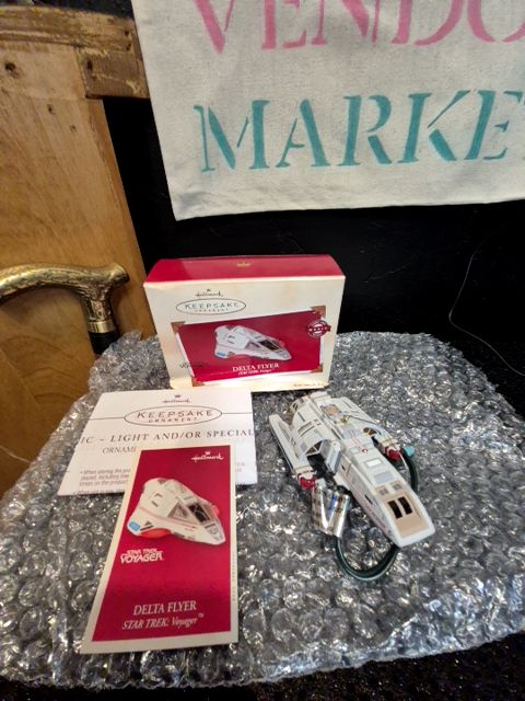 Hallmark Delta Flyer Star Trek Voyager Christmas Ornament
