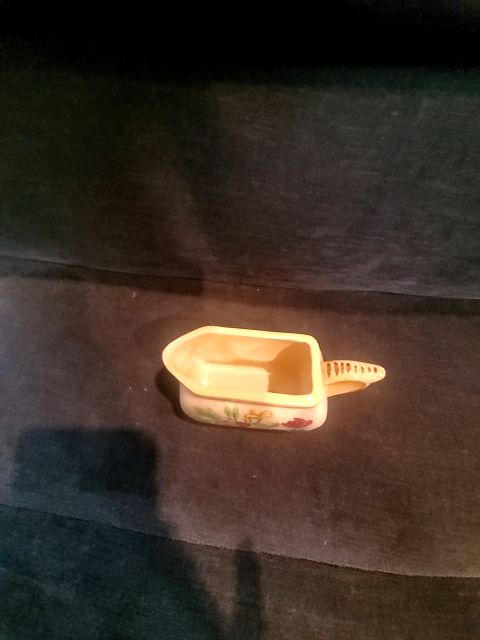 Yellow Made in Japan Porcelain Creamer, 3" × 2"