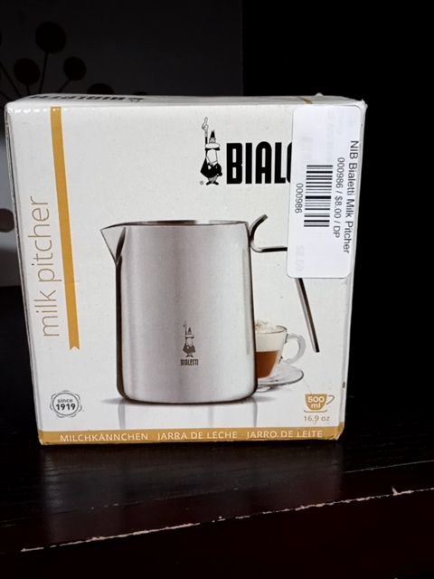 NIB Bialetti Milk Pitcher