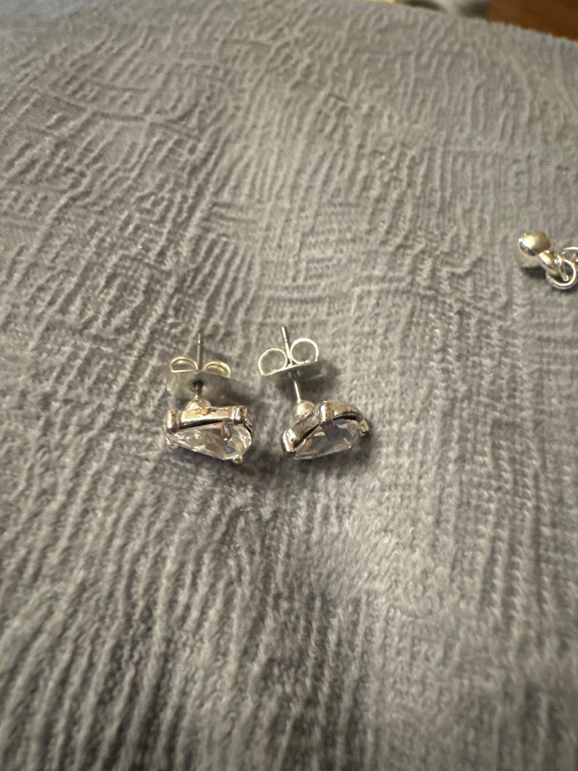 Rhinestone Necklace/Earring Set