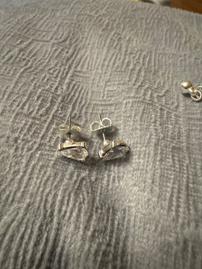 Rhinestone Necklace/Earring Set