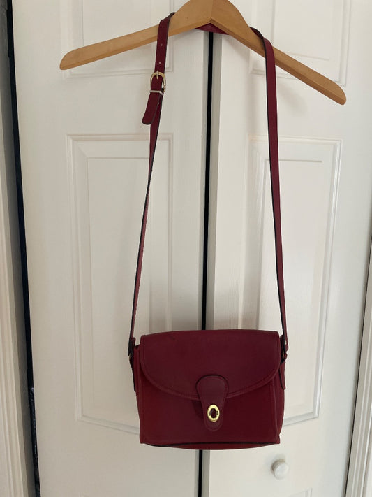 Vintage red leather purse (as-is)