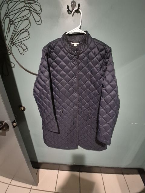 Black J. Jill Puffer Jacket, XL