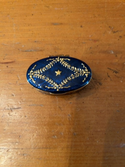 Vintage metal trinket box