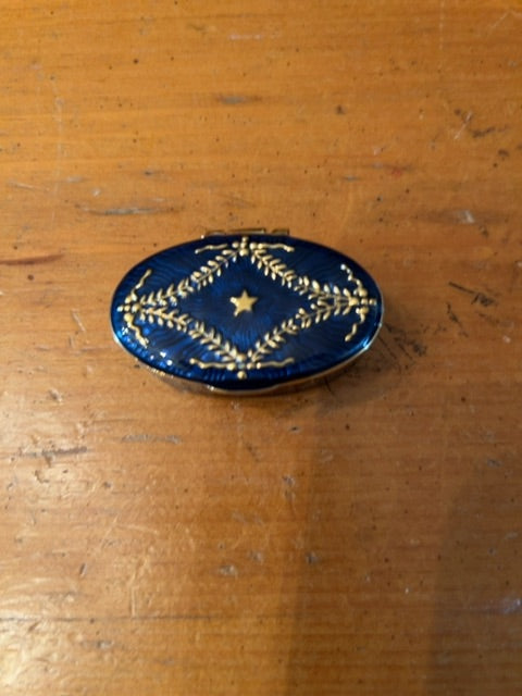 Vintage metal trinket box
