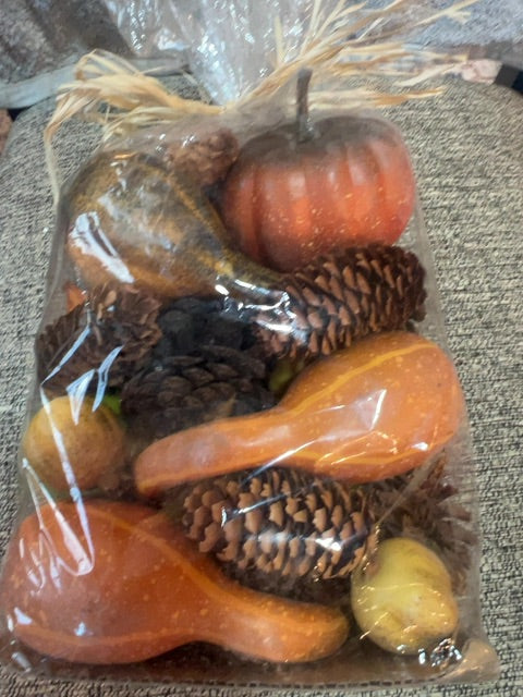 Bag of Thanksgiving items
