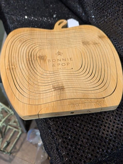 Wooden apple collapsible  fruit basket