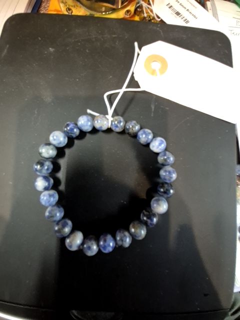 Blue Handmade Sodalite Bracelet, 8 mm