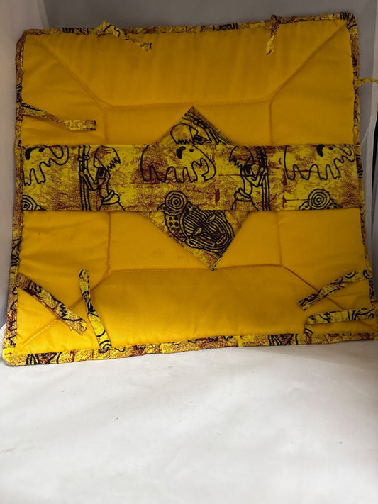 Yellow African made Table items